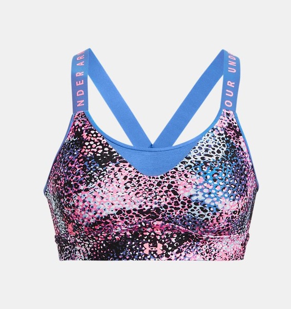 Pembe Kadın UA Infinity High Baskılı Spor Sütyeni