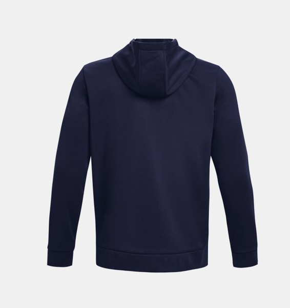 Lacivert Erkek UA Armour Fleece Tam Fermuarlı Kapüşonlu Üst