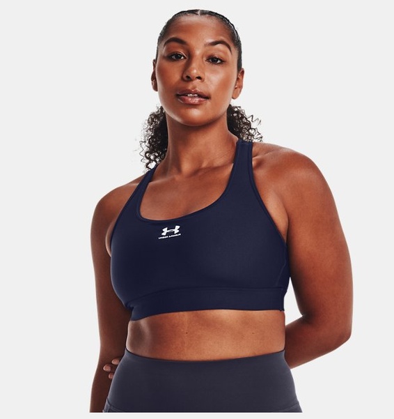 Lacivert Kadın HeatGear® Armour Mid Padless Spor Sütyeni