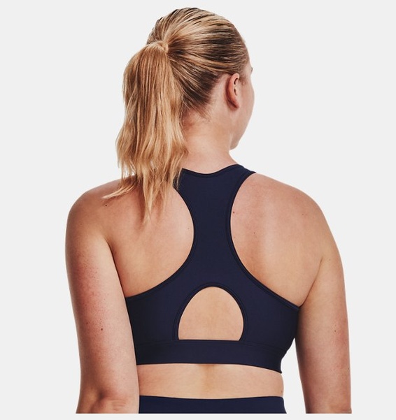 Lacivert Kadın HeatGear® Armour Mid Padless Spor Sütyeni