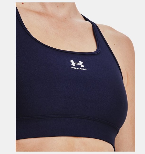 Lacivert Kadın HeatGear® Armour Mid Padless Spor Sütyeni