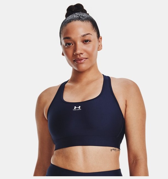 Lacivert Kadın HeatGear® Armour Mid Padless Spor Sütyeni