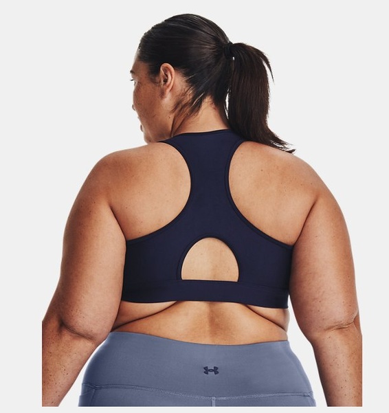 Lacivert Kadın HeatGear® Armour Mid Padless Spor Sütyeni