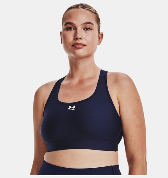 Lacivert Kadın HeatGear® Armour Mid Padless Spor Sütyeni