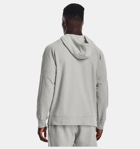 Gümüş Erkek UA Ottoman Fleece Kapüşonlu Üst