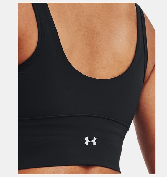 Siyah Kadın UA Meridian Fitted Crop Atlet