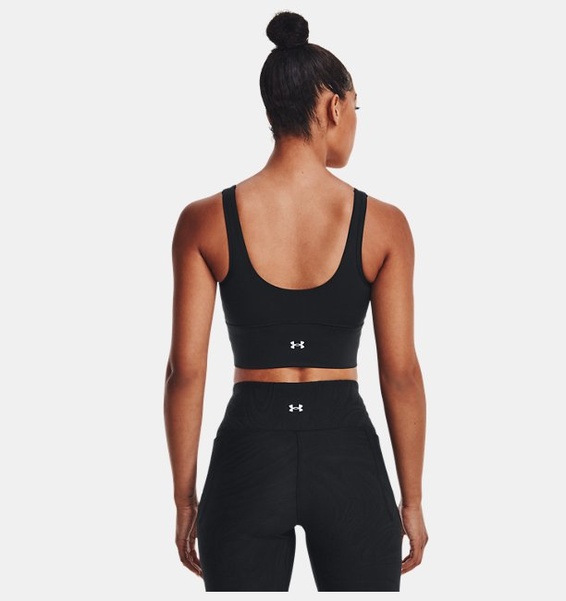 Siyah Kadın UA Meridian Fitted Crop Atlet