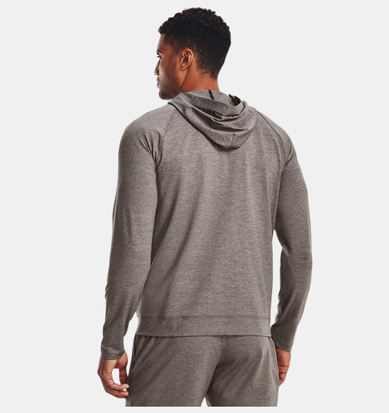 Gri Erkek UA Meridian Tam Boy Fermuarlı Sweatshirt