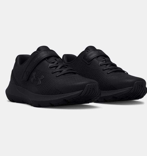 Siyah Erkek Çocuk UA Surge 3 AC Koşu Ayakkabısı