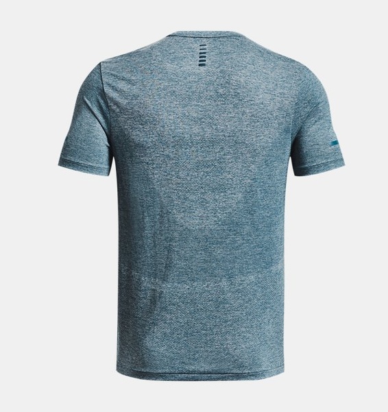 Mavi Erkek UA Dikişsiz Stride Kısa Kollu T-shirt