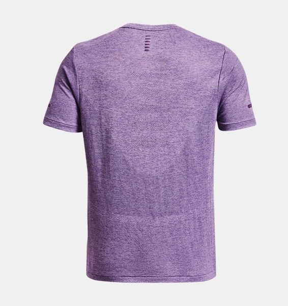 Mor Erkek UA Dikişsiz Stride Kısa Kollu T-shirt