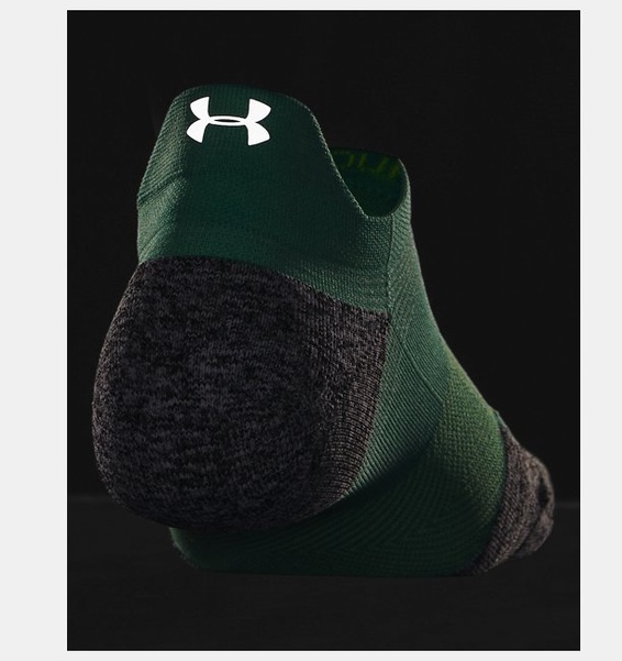 Yeşil Unisex UA ArmourDry™ Koşu Cushion No Show Tab Çorap