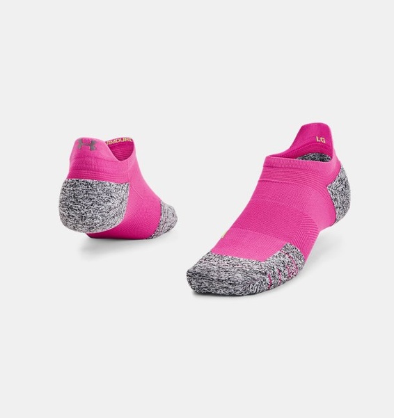 Pembe Unisex UA ArmourDry™ Koşu Cushion No Show Tab Çorap