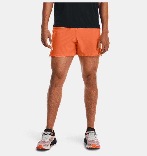 Erkek UA Launch Pro 5inch Şort Turuncu