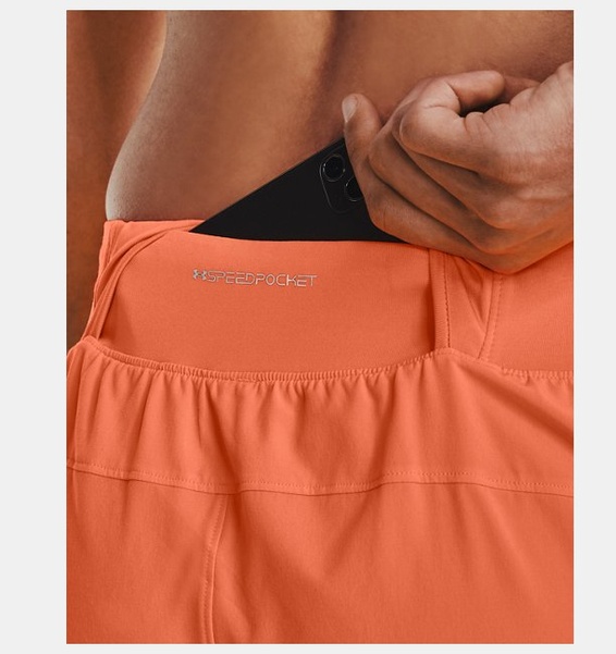Turuncu Erkek UA Launch Pro 5inch Şort