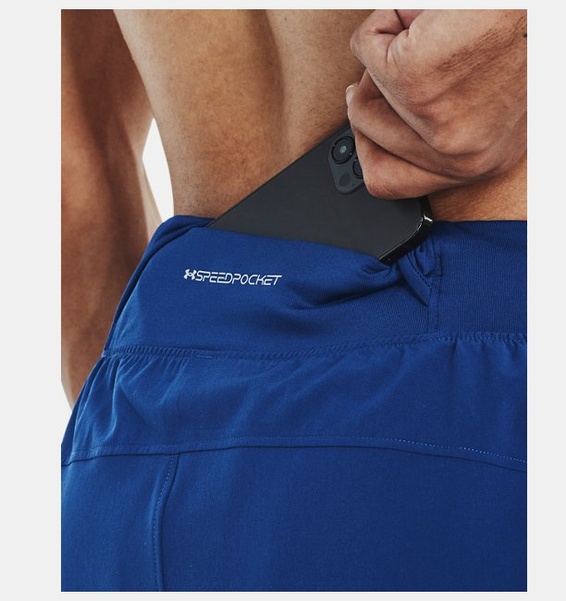 Mavi Erkek UA Launch Pro 5inch Şort