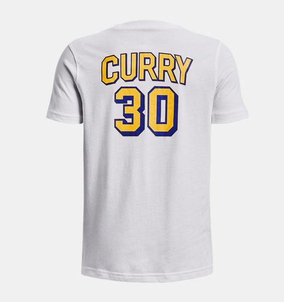 Beyaz Erkek Çocuk Curry Drop Shadow Kısa Kollu