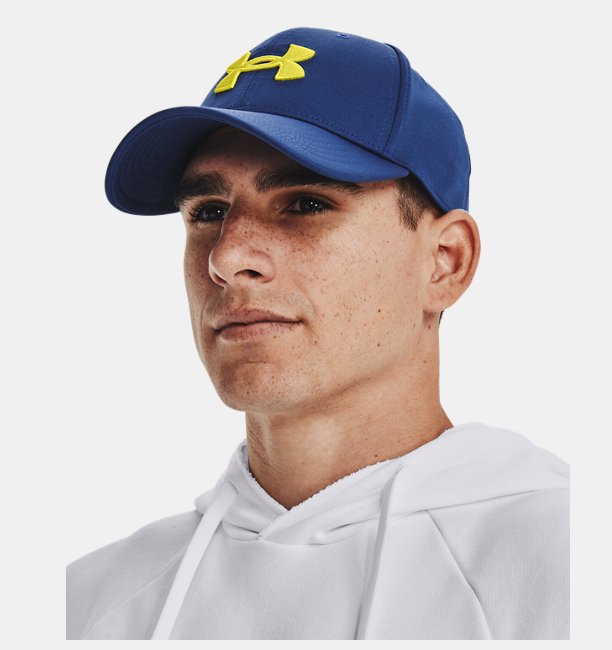 Erkek UA Blitzing Şapka Mavi