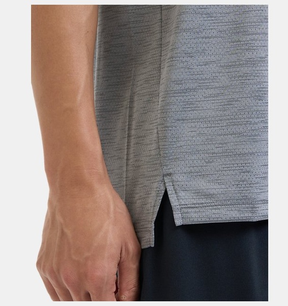 Gri Erkek UA Tech Vent Kısa Kollu T-shirt