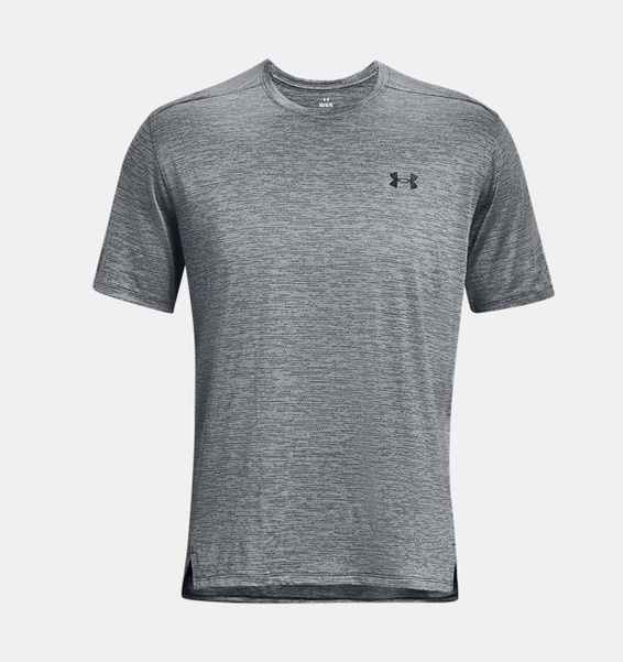 Gri Erkek UA Tech Vent Kısa Kollu T-shirt