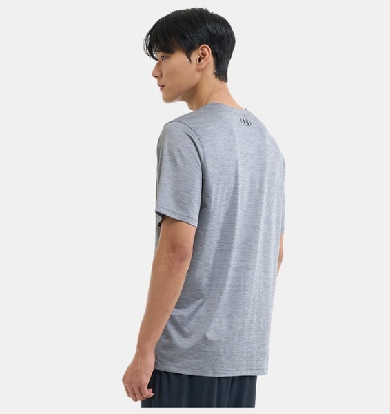Gri Erkek UA Tech Vent Kısa Kollu T-shirt