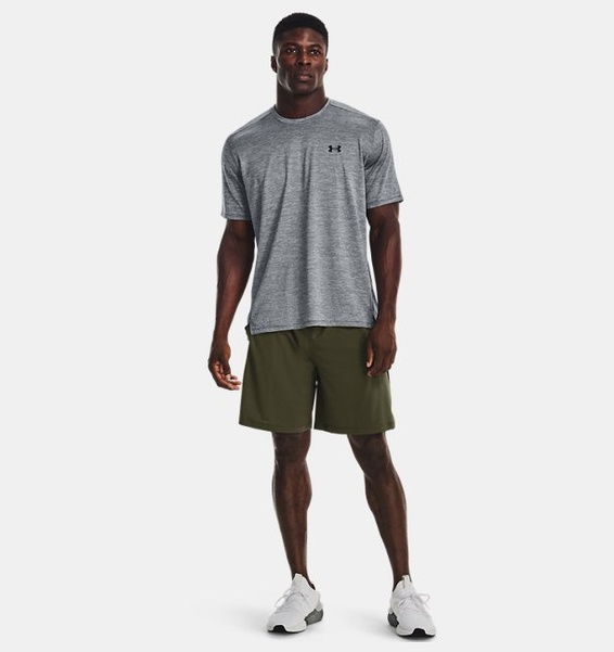 Gri Erkek UA Tech Vent Kısa Kollu T-shirt