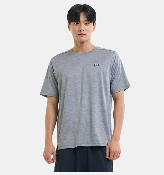 Gri Erkek UA Tech Vent Kısa Kollu T-shirt
