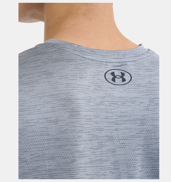 Gri Erkek UA Tech Vent Kısa Kollu T-shirt