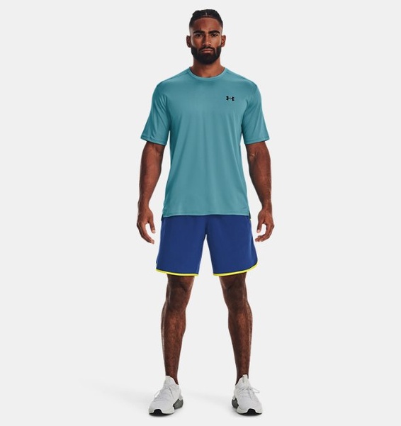 Mavi Erkek UA Tech Vent Kısa Kollu T-shirt