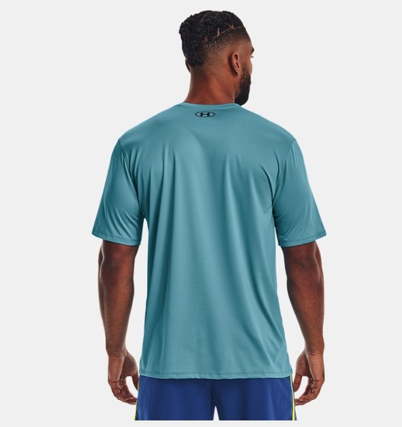 Mavi Erkek UA Tech Vent Kısa Kollu T-shirt