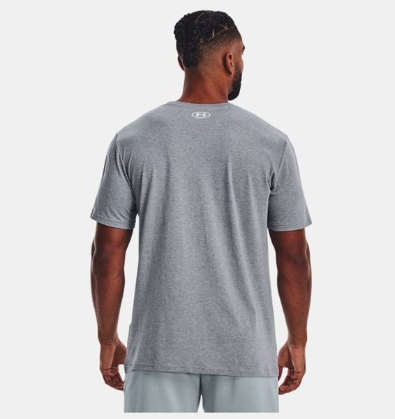 Gri Erkek UA Camo Chest Stripe Kısa Kollu T-shirt