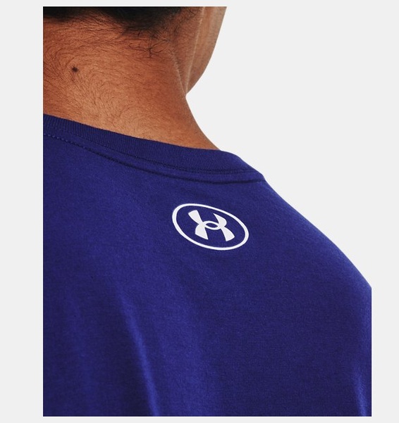 Mavi Erkek UA Camo Chest Stripe Kısa Kollu T-shirt