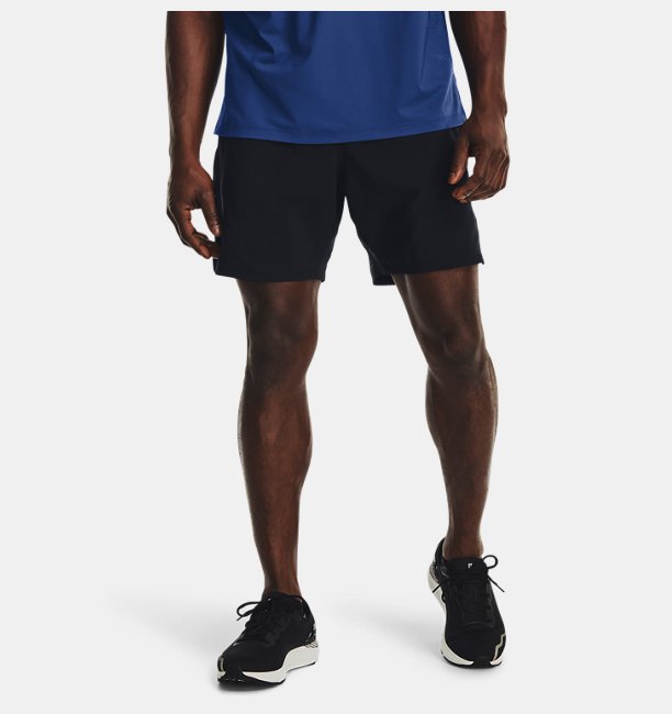 Erkek UA Launch Pro 2n1 7inch Şort Siyah