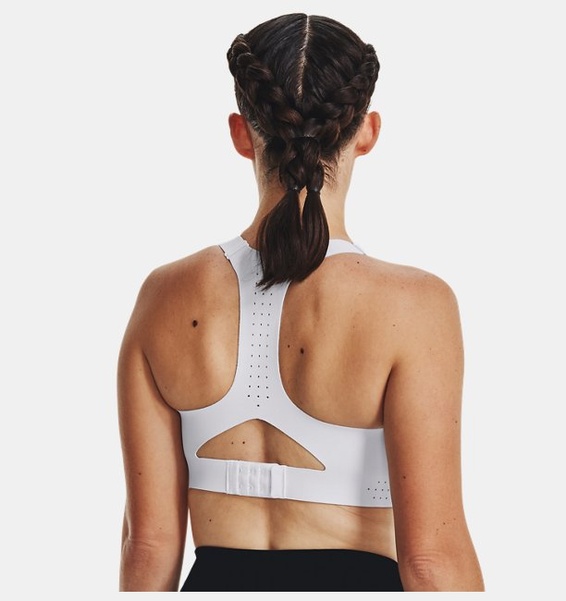 Beyaz Kadın UA Uplift High Spor Sütyeni