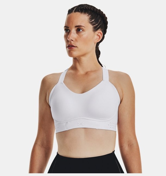Beyaz Kadın UA Uplift High Spor Sütyeni