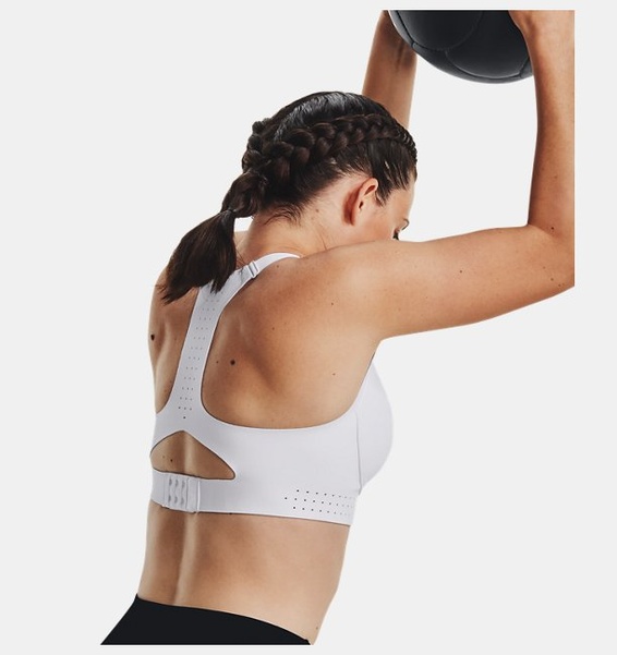 Beyaz Kadın UA Uplift High Spor Sütyeni