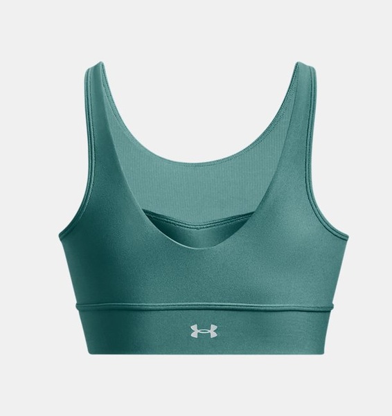 Yeşil Kadın UA Infinity Mid Pintuck Spor Sütyeni