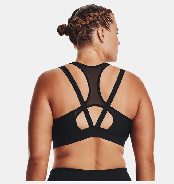 Siyah Kadın UA Infinity Low Mesh Spor Sütyeni
