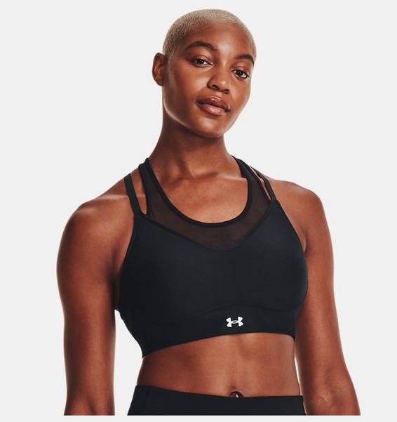 Siyah Kadın UA Infinity Low Mesh Spor Sütyeni