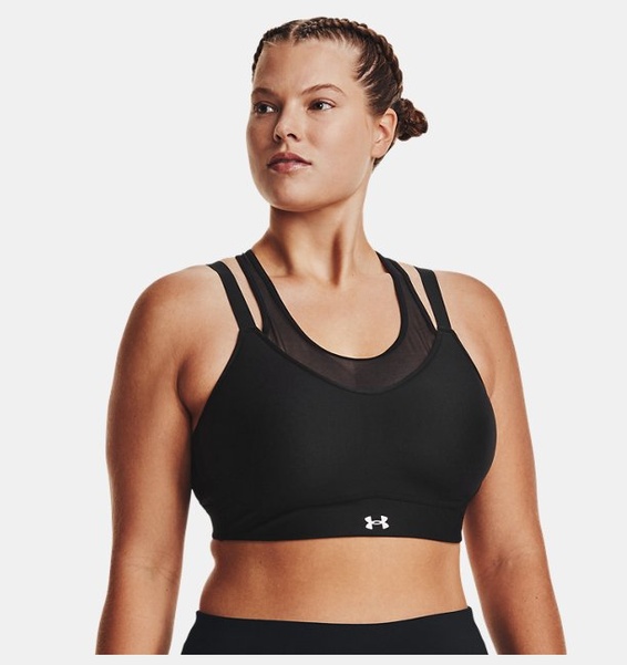 Siyah Kadın UA Infinity Low Mesh Spor Sütyeni