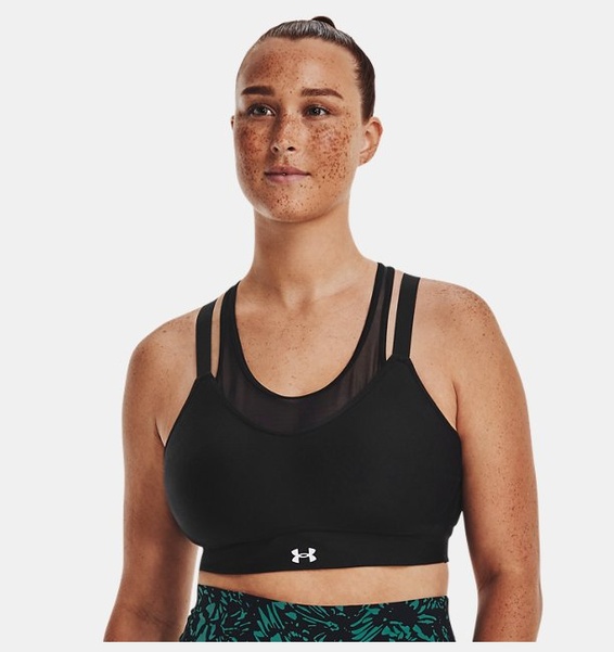 Siyah Kadın UA Infinity Low Mesh Spor Sütyeni
