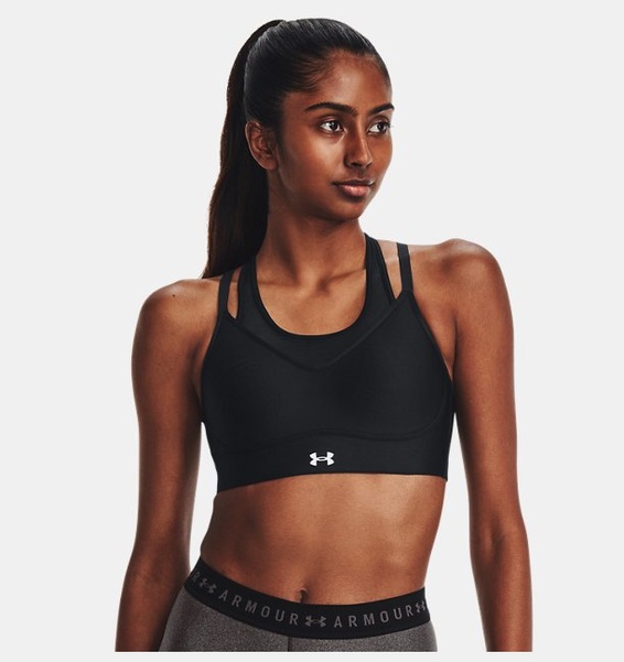 Siyah Kadın UA Infinity Low Mesh Spor Sütyeni