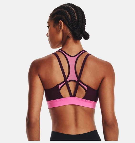 Mor Kadın UA Infinity Low Mesh Spor Sütyeni