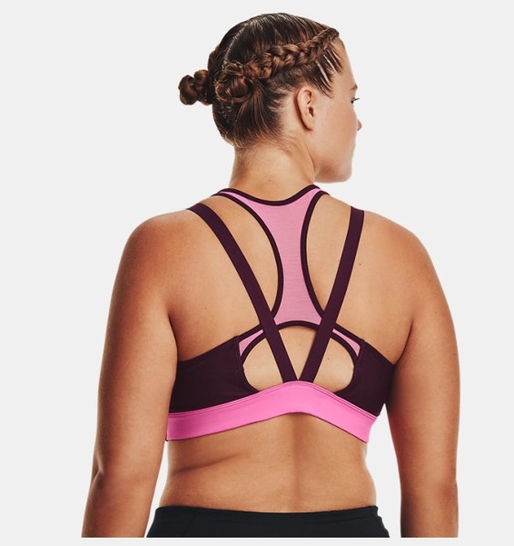 Mor Kadın UA Infinity Low Mesh Spor Sütyeni