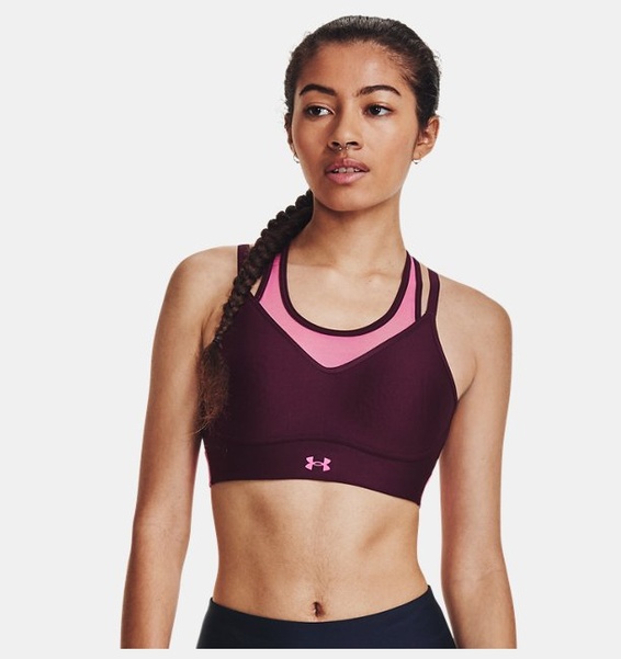 Mor Kadın UA Infinity Low Mesh Spor Sütyeni