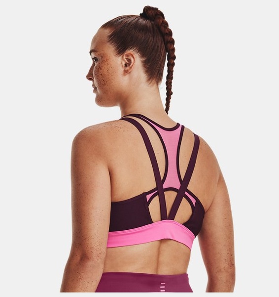 Mor Kadın UA Infinity Low Mesh Spor Sütyeni
