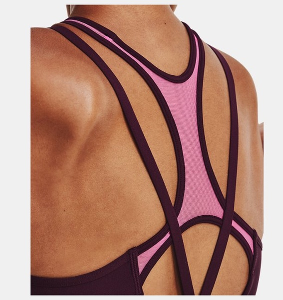 Mor Kadın UA Infinity Low Mesh Spor Sütyeni