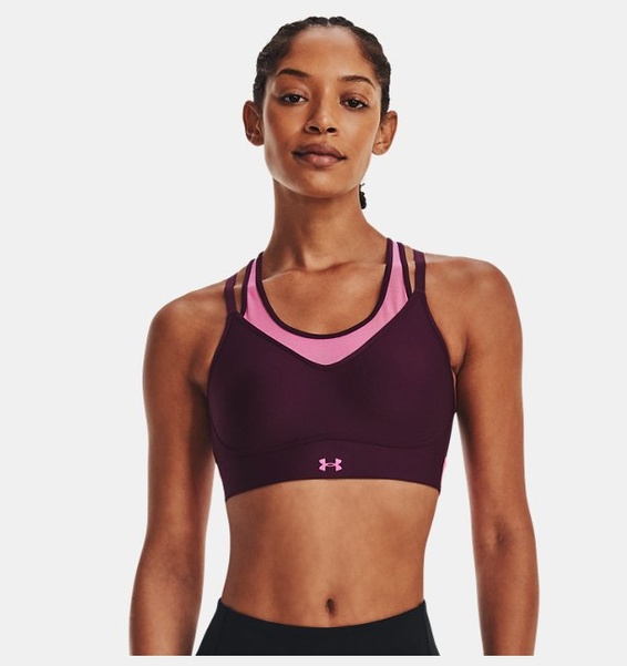 Mor Kadın UA Infinity Low Mesh Spor Sütyeni