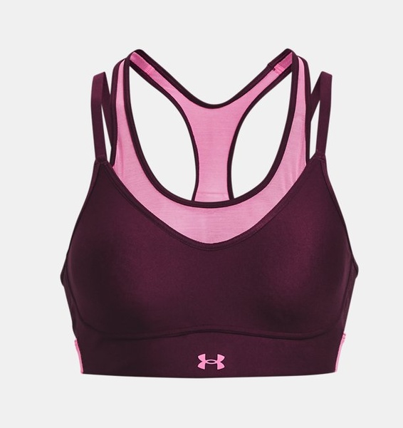 Mor Kadın UA Infinity Low Mesh Spor Sütyeni