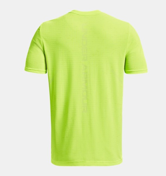 Yeşil Erkek UA Vanish Dikişsiz Grid Kısa Kollu T-shirt